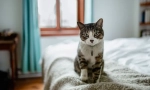 Защо котката се гали на леглото?